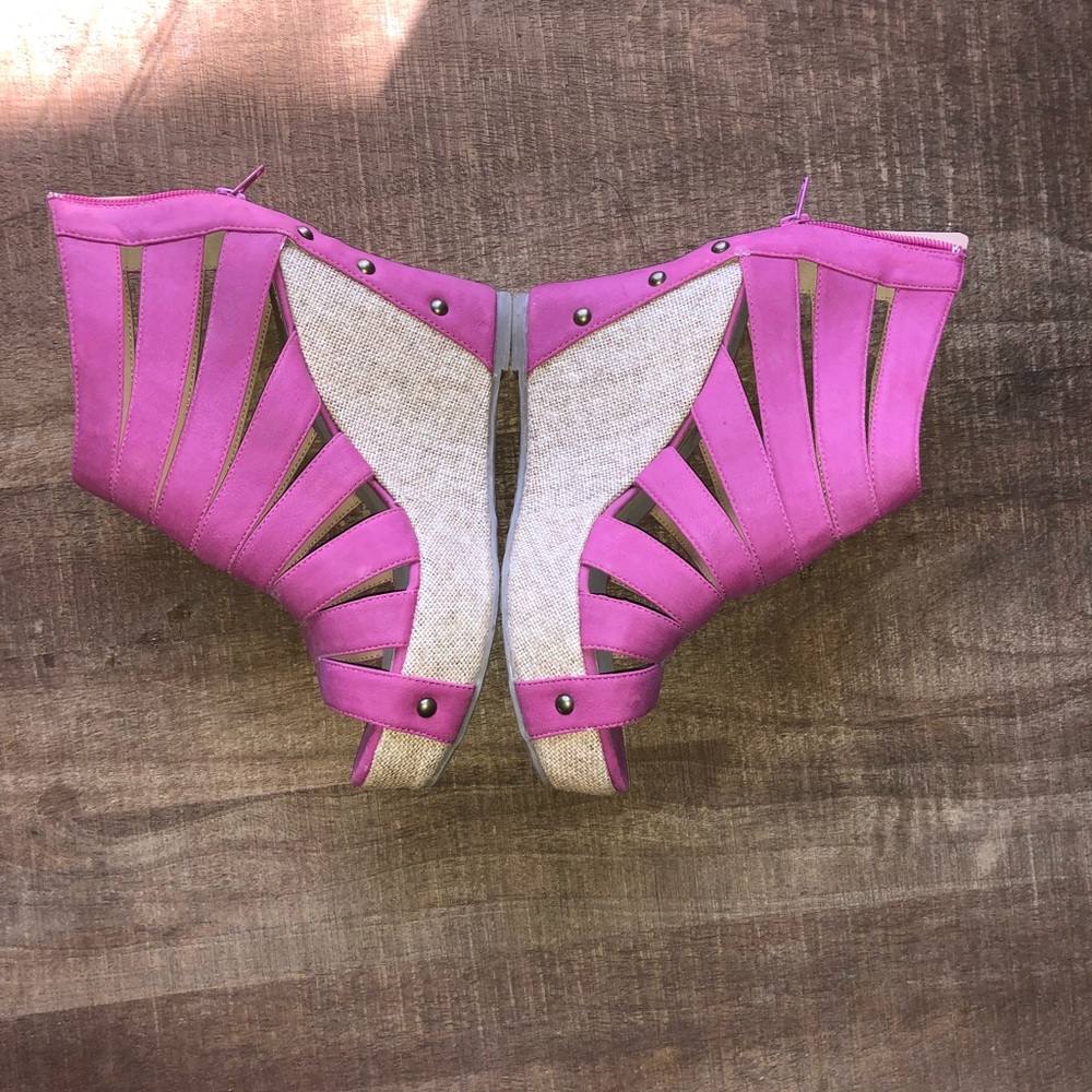 Pink coconut wedges